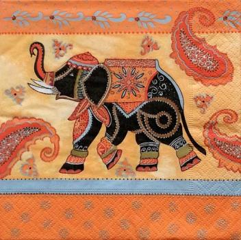 Serviette Elefant India