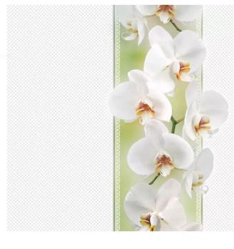 Serviette Weisse Orchideen
