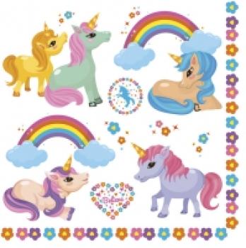 Serviette Rainbow Ponies