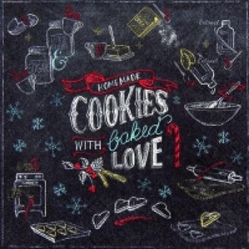 Serviette Cookies with love