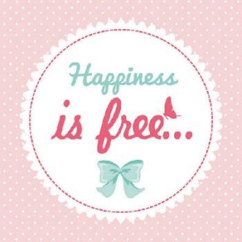 Serviette Happiness is free
