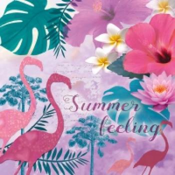 Serviette Flamingo summer feeling