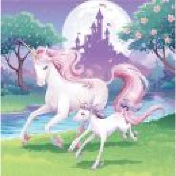 Serviette Unicorn Fantasy