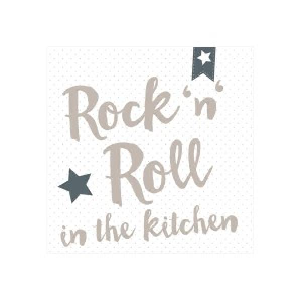 Serviette RocknRoll Kitchen grey