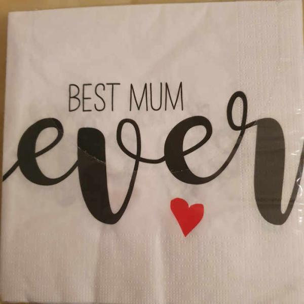 Serviette Best mum ever