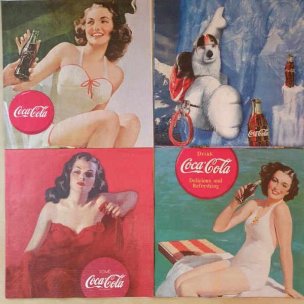 1X Serviettenset Coca Cola Vintage
