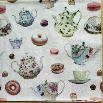 Serviette Classic tea pots
