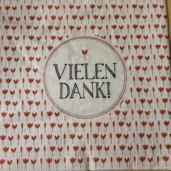 Serviette Danke