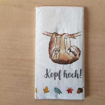 Taschentuch Kopf hoch