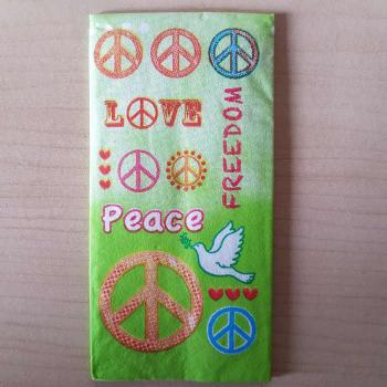 Taschentuch Peace