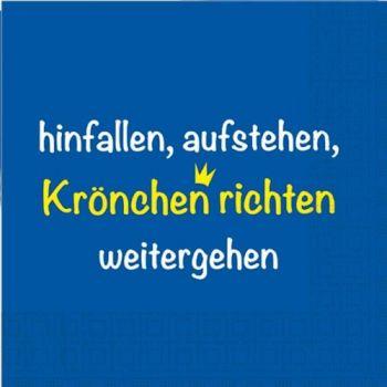 Serviette Krönchen richten