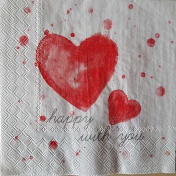 Serviette Happy with you