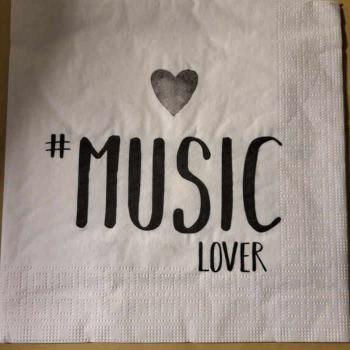 Serviette Music Lover