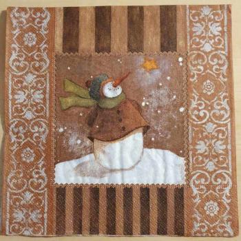 Serviette Schneemann Paul