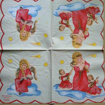Serviette Engelchor