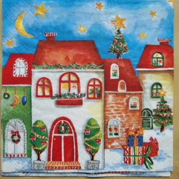 Serviette Im Dorf