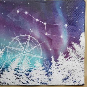 Serviette Polarlichter