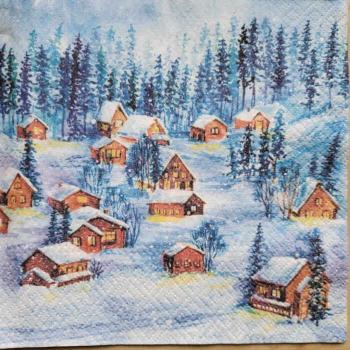Serviette Winterdorf