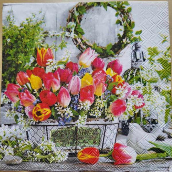 Serviette Tulpendeko