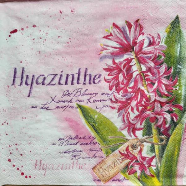 Serviette Hyazinthe in pink
