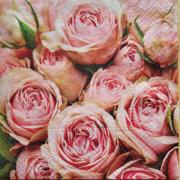Serviette Roses