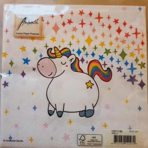 Serviette Einhorn Polly