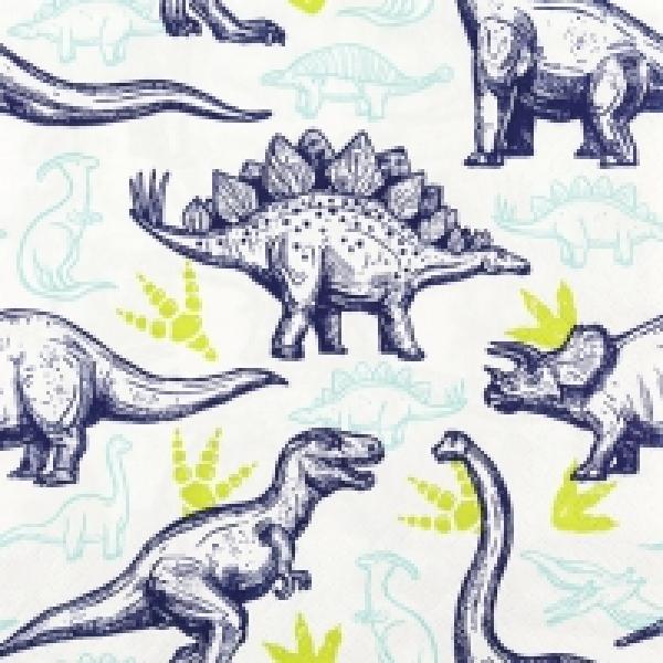 Serviette Dinosaurier