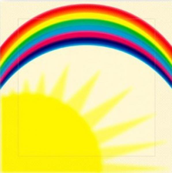 Serviette Regenbogen
