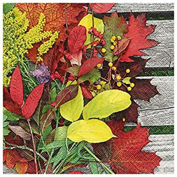 Serviette Colorful leaves