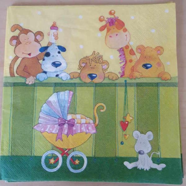 Serviette Babybesuch