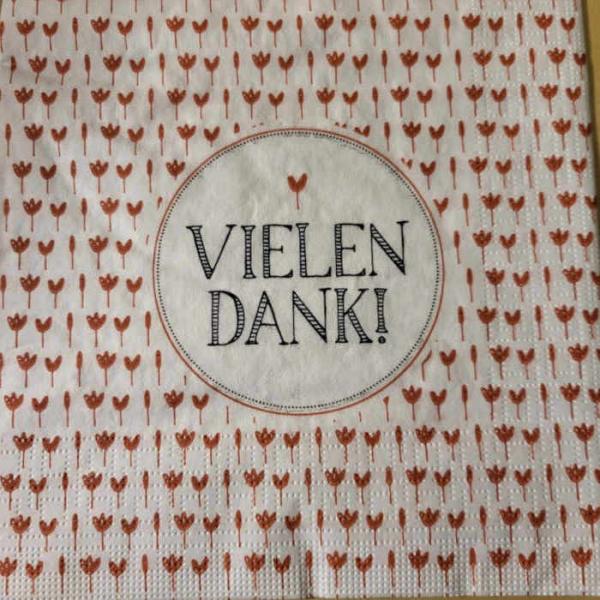Serviette Danke