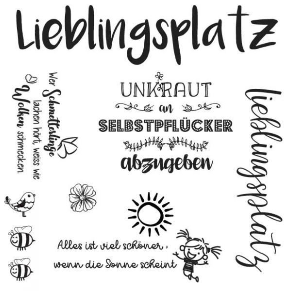 Serviette Lieblingsplatz