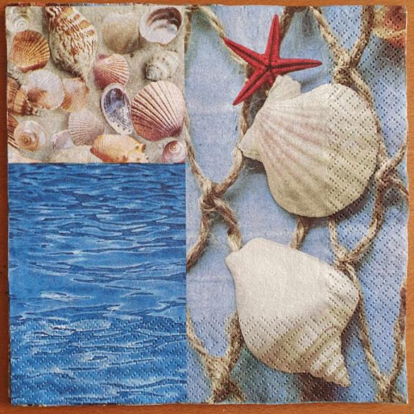 Serviette Muscheln