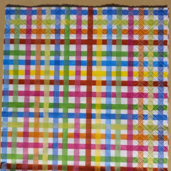 Serviette Bunte Streifen