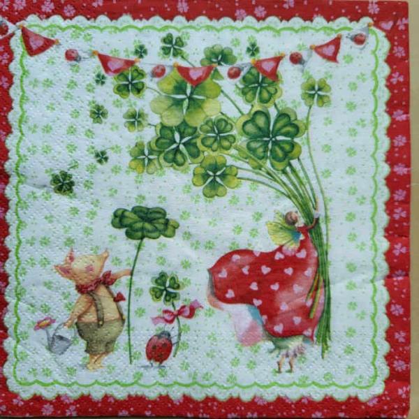Serviette Glücksfee