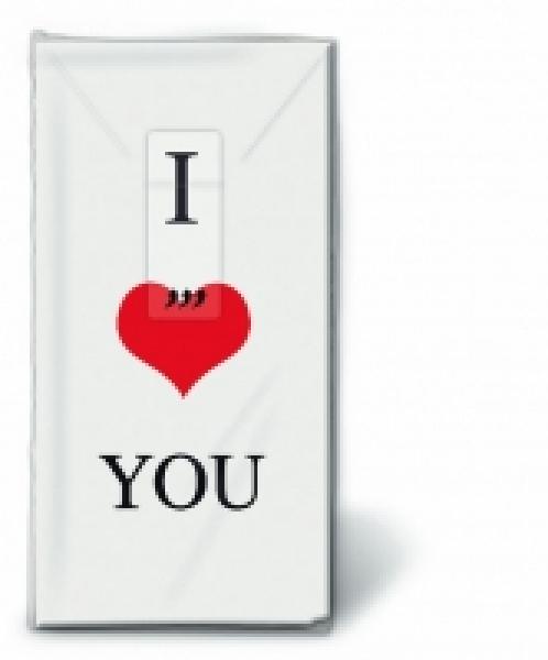 Taschentuch Love you