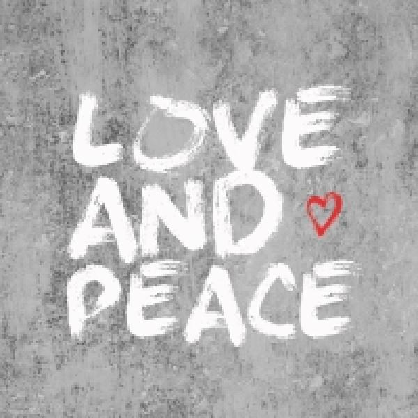 Serviette Love and Peace