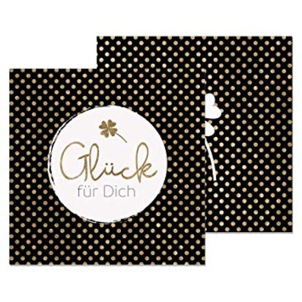 Serviette Glück für Dich