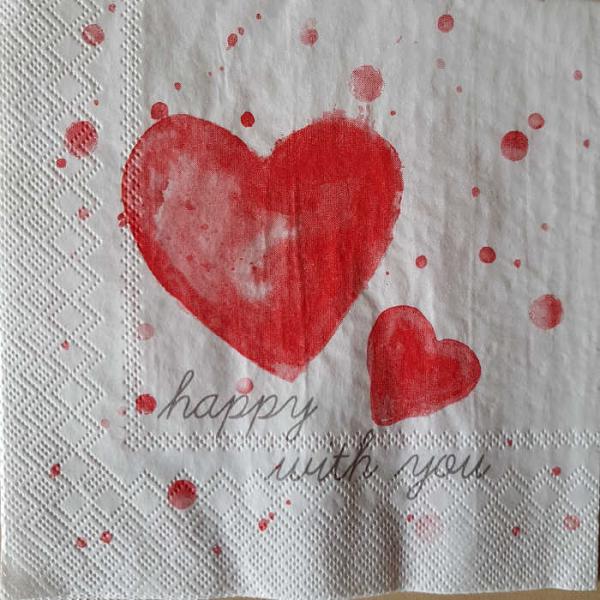 Serviette Happy with you