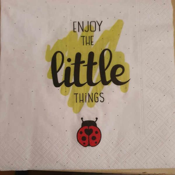 Serviette Enjoy the little things