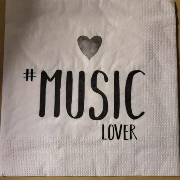 Serviette Music Lover
