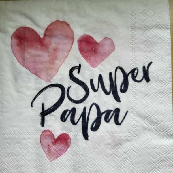 Serviette Super Papa