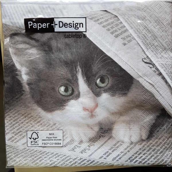Serviette Good news Cat