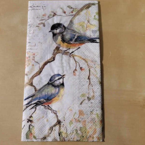 Bistroserviette Happy little titmice