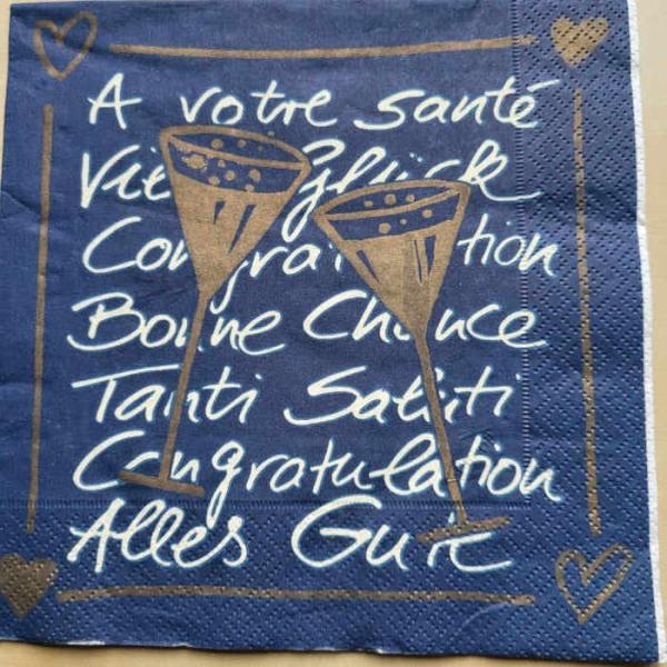 Serviette A votre sante