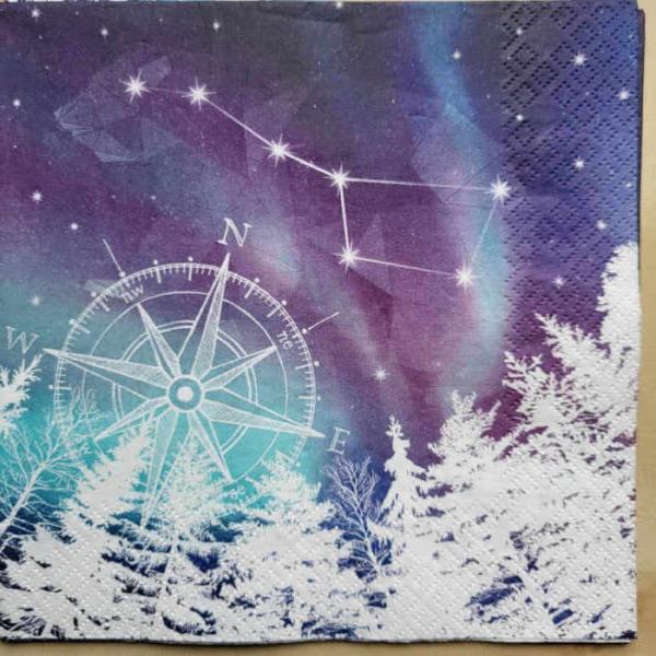 Serviette Polarlichter